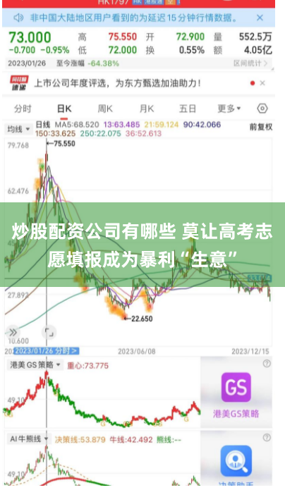 炒股配资公司有哪些 莫让高考志愿填报成为暴利“生意”